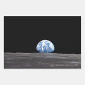 Earth Rising Over Moon, Apollo 11, 1969 Inpakpapier Vel (Voorkant)