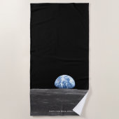 Earth Rising Over Moon, Apollo 11, 1969 Strandlaken (Voorkant)