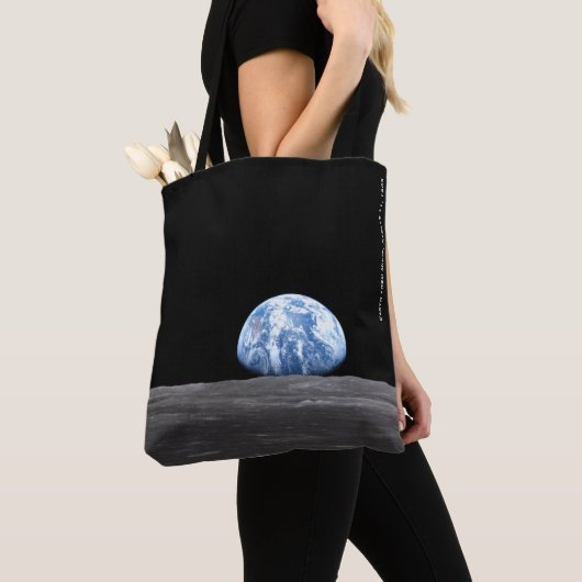 Earth Rising Over Moon, Apollo 11, 1969 Tote Bag (Dichtbij)