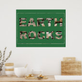 Earth Rocks Poster (Keuken)