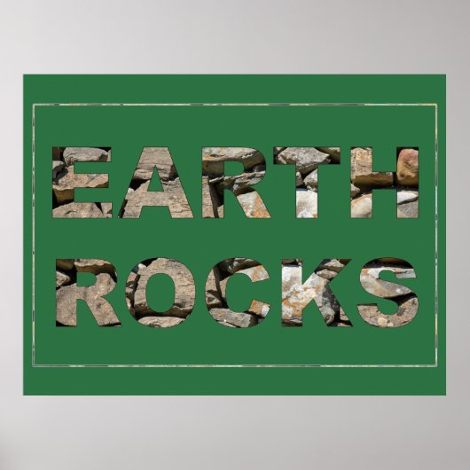 Earth Rocks Poster (Voorkant)