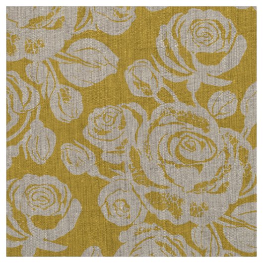 Earth Rose Cinderella Goud Stof (Swatch)