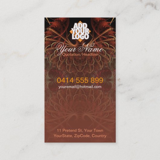 Earth Royale-Visitekaartje Visitekaartje (Voorkant)