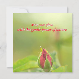 Earth’s Glow and Healing Japanese Flowers/EarthDay Feestdagenkaart
