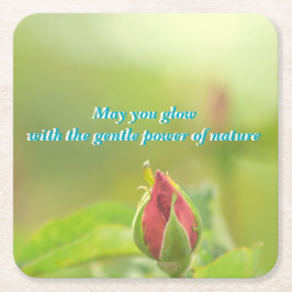 Earth’s Glow and Healing Japanese Flowers/EarthDay Kartonnen Onderzetters