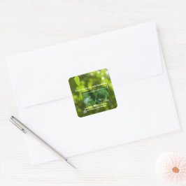 Earth’s Glow and Healing Japanese Flowers/EarthDay Vierkante Sticker