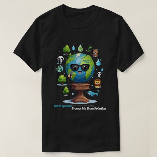 Earth’s Speech: A Call for Protection T-shirt (Design voorkant)