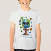 Earth’s Speech: A Call for Protection Tri-Blend Shirt (Voorkant)