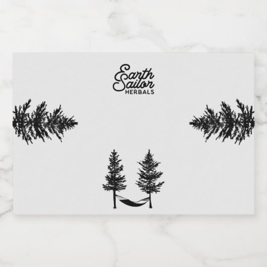 Earth Sailor Blank Likeurfles Etiket (Enkel label)