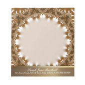 Earth Satin Lace Circle Persoonlijk-it Notitieblok (Voorkant)