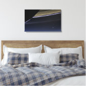 Earth Saturn Poster Canvas Afdruk (Insitu (Slaapkamer))