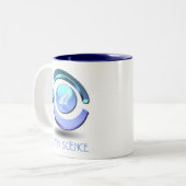 Earth Science Coffee Cup Tweekleurige Koffiemok (Voorkant links)