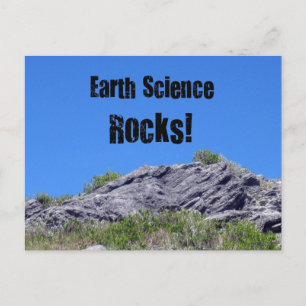 Earth Science Rocks. Briefkaart