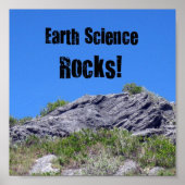 Earth Science Rocks. Poster (Voorkant)