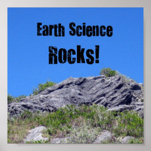Earth Science Rocks. Poster