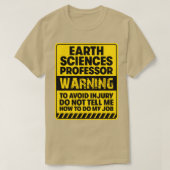 Earth Sciences Professor2 T-shirt (Design voorkant)