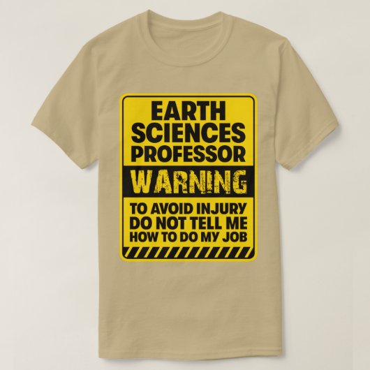 Earth Sciences Professor2 T-shirt (Design voorkant)