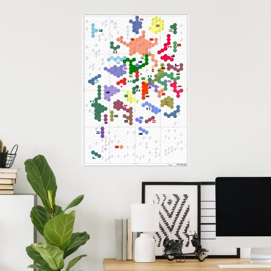 Earth Sector Poster Map (Thuiskantoor)