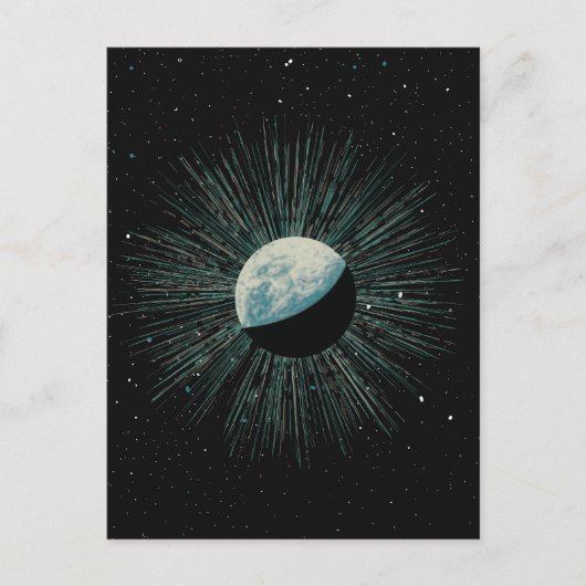 Earth Shine Briefkaart (Voorkant)