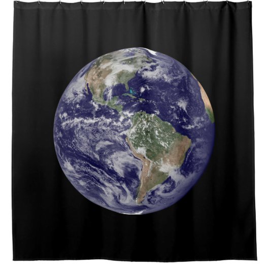 Earth Shower-gordijn Douchegordijn (Voorkant)