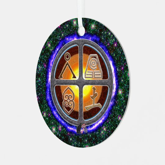 Earth Signs Keramisch Ornament (Voorkant links)