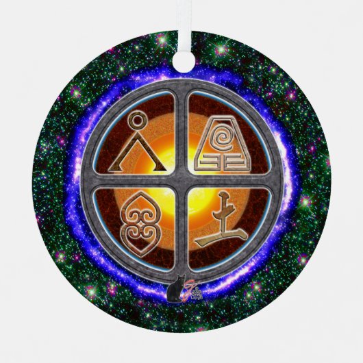 Earth Signs Keramisch Ornament (Voorkant)