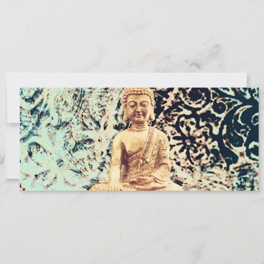 Earth Sitting Buddha Elegant Zen Cadeaubon Kaart (Voorkant)