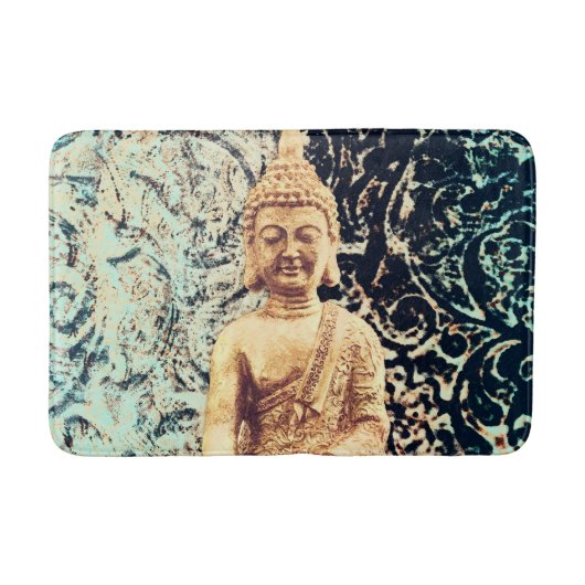 Earth Sitting Buddha Elegant Zen Verlichting Badmat (Voorkant)
