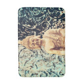 Earth Sitting Buddha Elegant Zen Verlichting Badmat (Voorkant Verticaal)