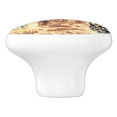 Earth Sitting Buddha Elegant Zen Verlichting Keramische Knop (Zijkant)