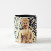 Earth Sitting Buddha Elegant Zen Verlichting Mok (Midden)