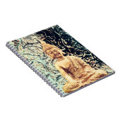 Earth Sitting Buddha Elegant Zen Verlichting Notitieboek (Rechterzijde)