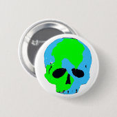 Earth Skull Button (Voorkant /achterkant)