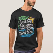Earth Sky Wind Zee was het T-shirt (Voorkant)