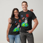 Earth Space Forest Animal Rocket Astronaut Raccoon T-shirt (Unisex)