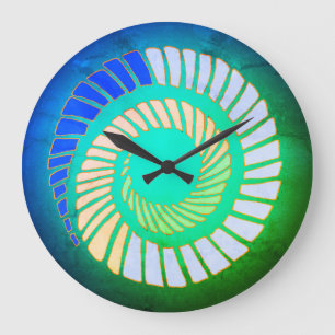 Earth Spiral Wall klok