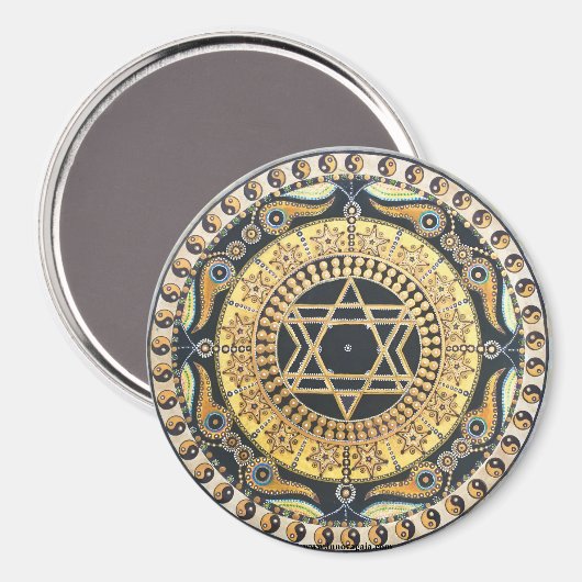 Earth Star Chakra Mandala Magneet (Voorkant / Achterkant)