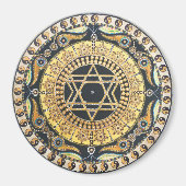Earth Star Chakra Mandala Magneet (Voorkant)