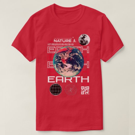 Earth Streetwear Design T-shirt (Design voorkant)