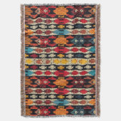 Earth Striped Tribal Design Deken (Voorkant Verticaal)