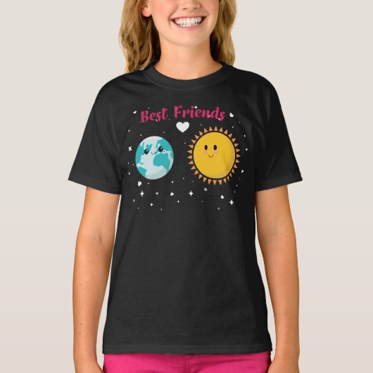 Earth Sun Best Friend T-shirt (Voorkant)