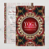 Earth Sun Shine Yoga Workshop Uitnodiging (Voorkant / Achterkant)