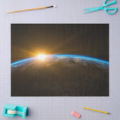 Earth Sunrise Space 14 — Weefpapier voor ontkoppel Tissuepapier (Craft)