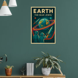 Earth: The Blue Jewel – ruimteverkenning Poster