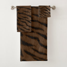 Earth Tiger Skin Print Bad Handdoek