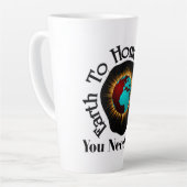 Earth to Homo Sapiens Earth Day Quote Latte Mok (Linkerhoek)