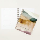 Earth Tone Abstract Beige Esthetisch Gepersonalise Planner (Display)