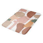 Earth Tone Abstract Pattern Badmat (Gekanteld)