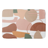 Earth Tone Abstract Pattern Badmat (Voorkant)