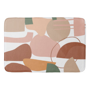 Earth Tone Abstract Pattern Badmat